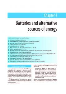 باتری ها و منابع گوناگون انرژی