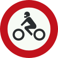 Motorcycle crossing prohibited