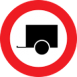 Tow car crossing forbidden